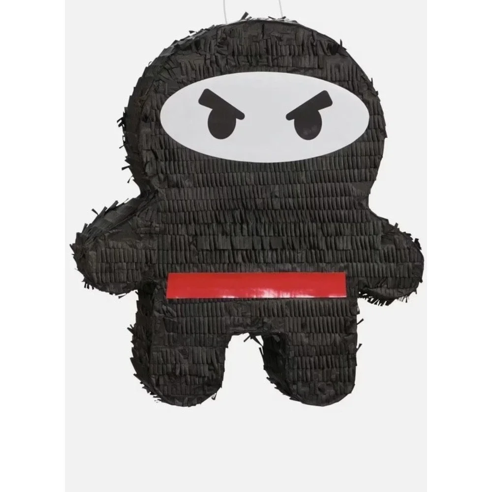 Fun Express Ninja Warrior Piñata Black Karate Martial Arts Birthday Party Decor